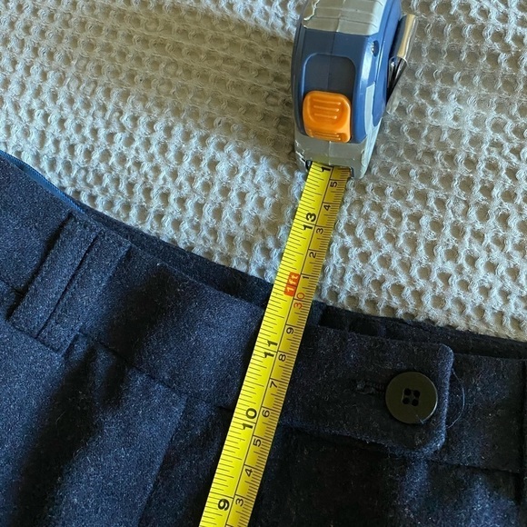 Burberrys Women’s Wool Trouser Dress Pants Charcoal Size 4 Vintage Straight Leg - Picture 7 of 8